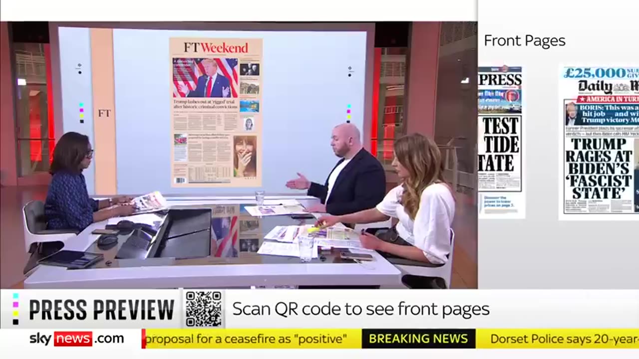 Press Preview_ Saturday's front pages Sky News