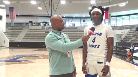 Hebron Boys F UNT Signee Alex Cotton on his return from injury to help Hebron win vs Coppell 56-43.