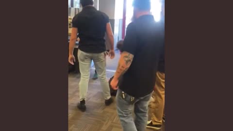 Albuquerque NM Guitar Center employee removes belligerent drunk customer who tried to steal