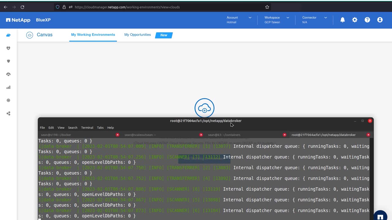 Containerized NetApp Cloud Sync Data Broker