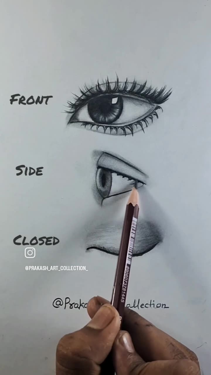 How to draw eye leshes