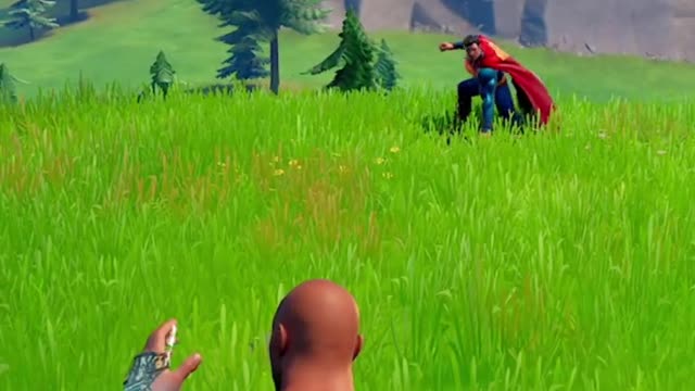 Fortnite BLACK ADAM vs SUPERMAN 😈 #shorts