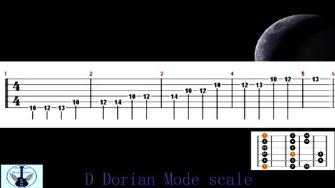 Dorian mode scale