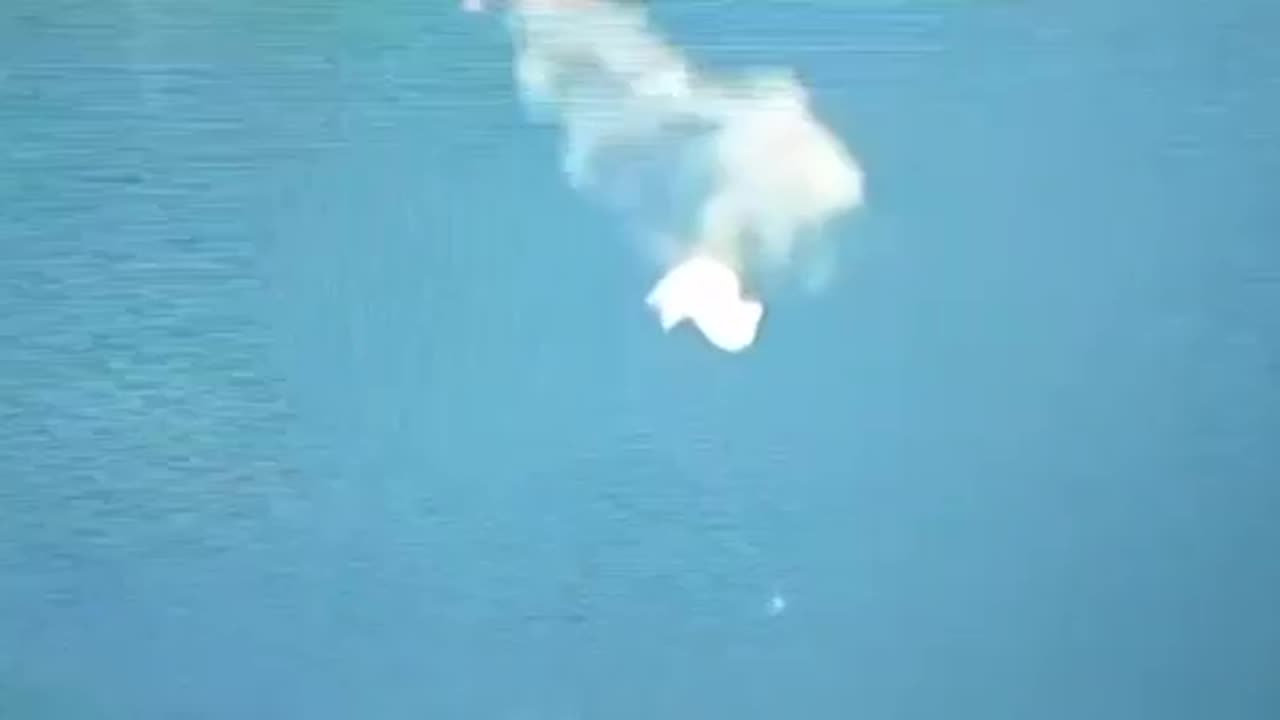 Close up of Balloon being shot down.