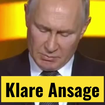 Putin Worte auf den Westen gerichtet ..