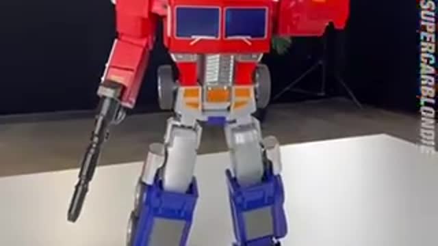 Optimus prime that can transform, do pushups and do martial arts