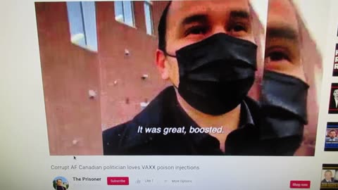 wab kinew vaccine mask