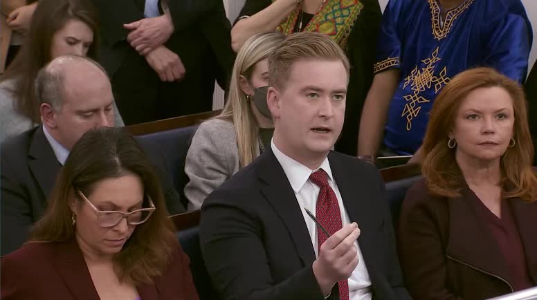 Doocy to WH press sec: "Why do White House Officials insist that the president self reported the classified materials if his lawyers initially called the WH and not the Justice Department?"