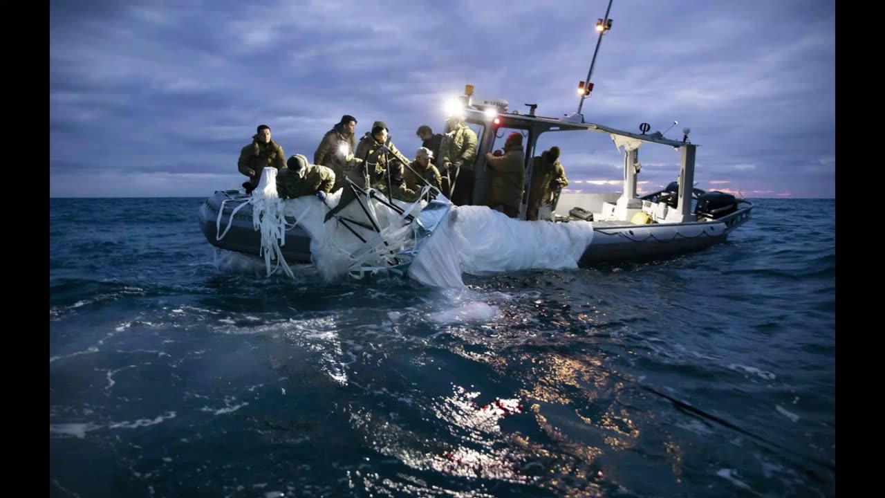 U.S. Navy releases first photos of Chinese balloon recovery, China asks US to return debris