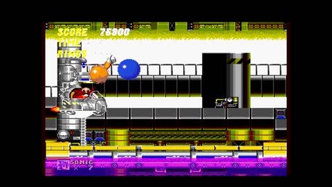 Sonic the Hedgehog 2 - Sonic Jam (Sega Saturn): Chemical Plant Zone Boss Vs. Water Eggman