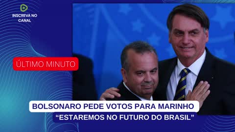 BOLSONARO PEDE VOTOS PARA MARINHO EM JANTAR DO PL