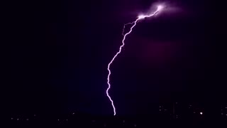 Lightening and Thunder Storm and Happy Sunrise