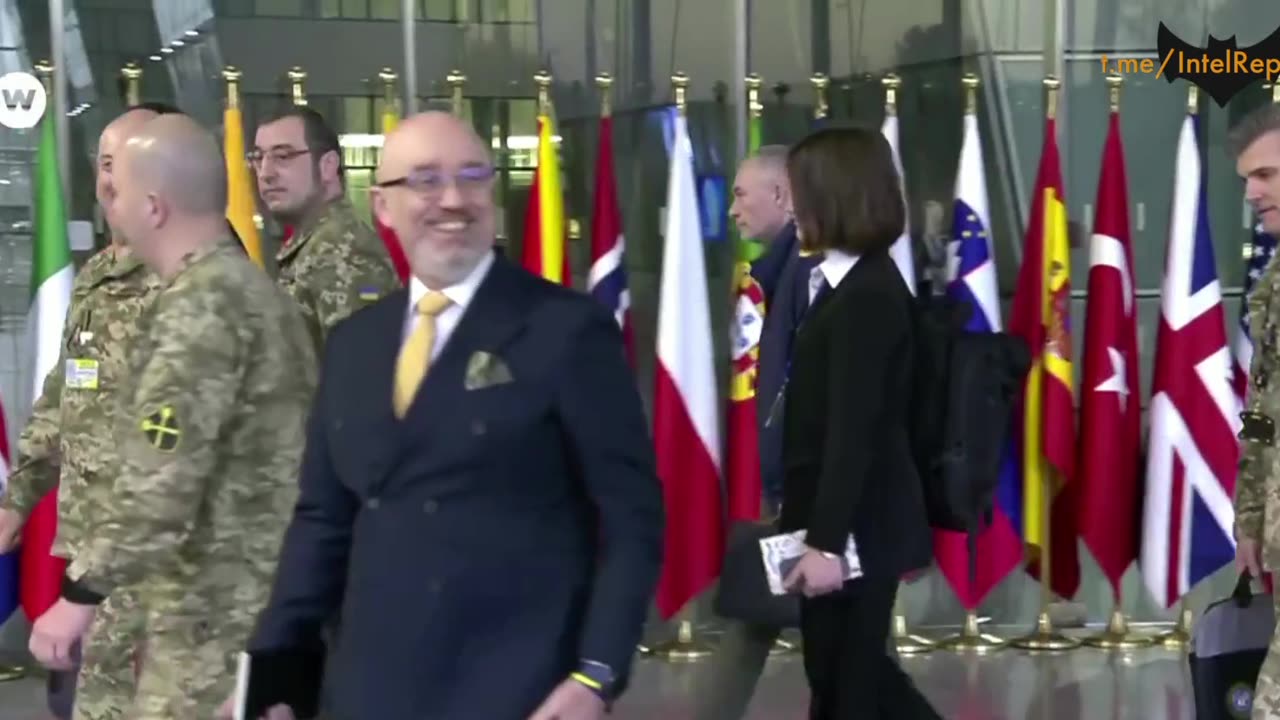 Ukrainian Defense Minister Reznikov’s he enters for talks at Ukraine Defense Contact Group