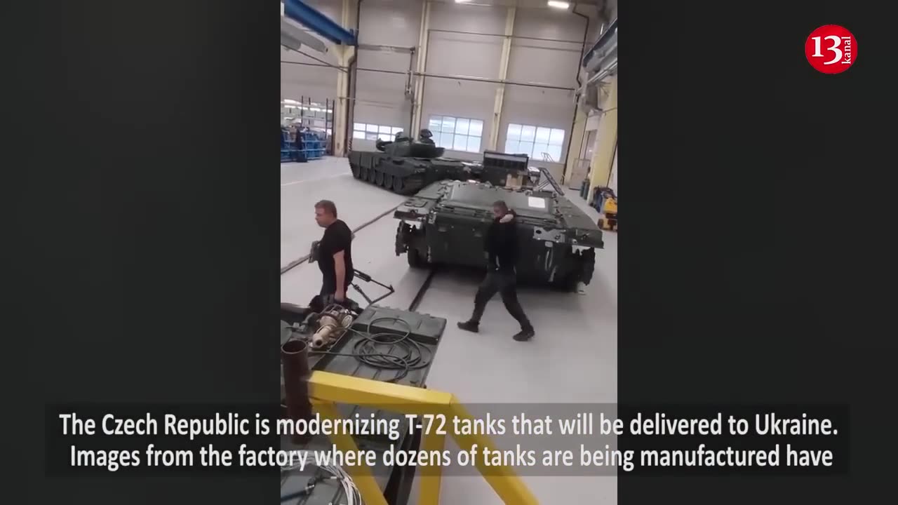 T-72 tanks upgraded for Ukraine in Czech Republic - images from factory where tanks were modernized