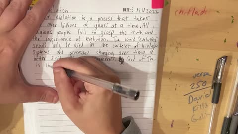 Page 22 of BOOK TWO - SUBJECTS OF LIFE being written