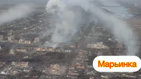 Shelling Russians in the Ruins of Marinka