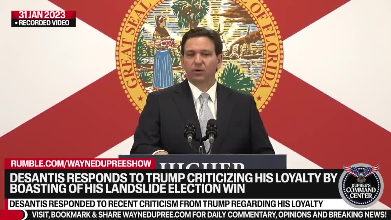 Media Goats DeSantis Into Responding To Trump's Statement About Loyalty