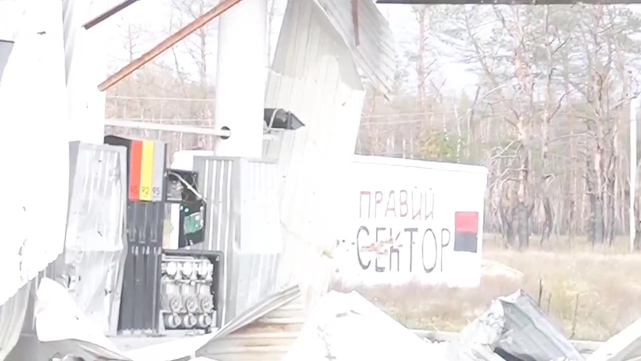 Mass Grave Discovered At Gas Station In Lugansk, Ukraine