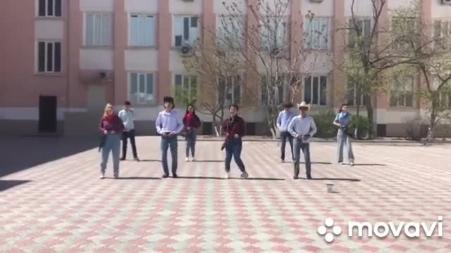 The USA traditional dance by first-year students