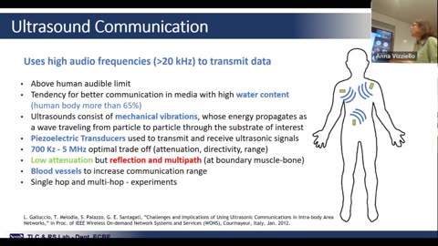 A New Frontier for Wireless Networks: Intra-body Communication and Sensing | Seminar WIoT Institute - Anna Vizziello, from the University of Pavia, discusses the technologies driving innovation in body area networks to face the specific challenges