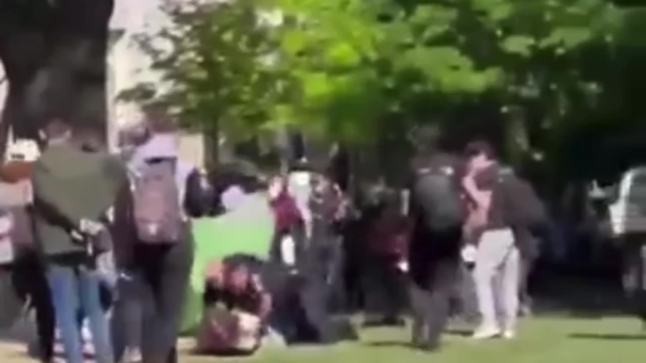 Meanwhile in Georgia at Emory College - They’re shooting them with rubber bullets