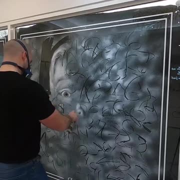 painting with snow spray graffiti homealone