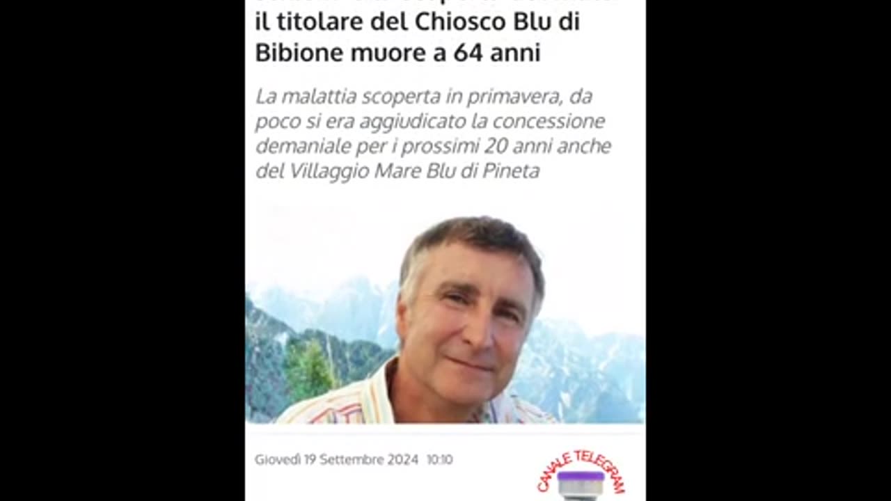 Malori improvvisi dal17 al 19 settembre 2024.