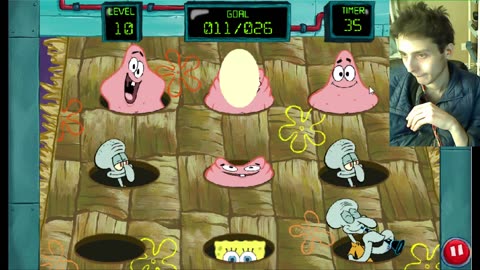 Failed Attempt #48 To Earn Highest Score In Level 10 Of SpongeBob SquarePants Bikini Bottom Bop Them