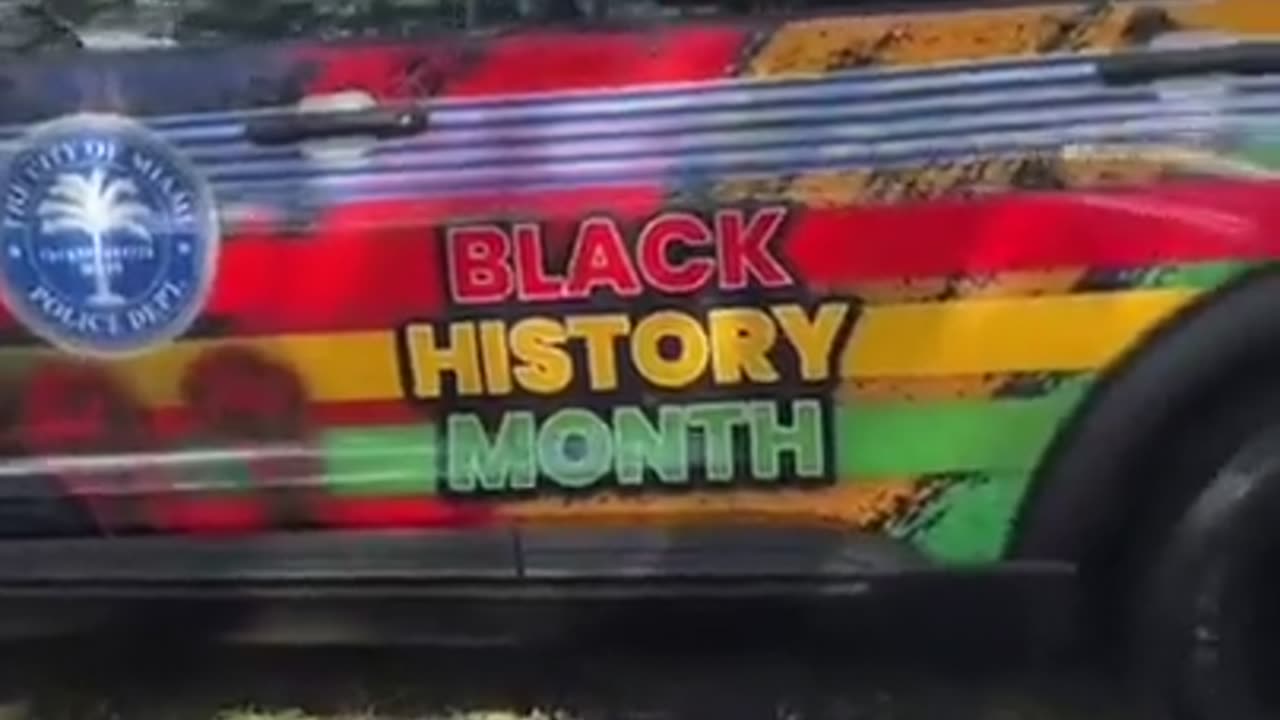 Miami Police Department Unveils New Black History Month Police Car