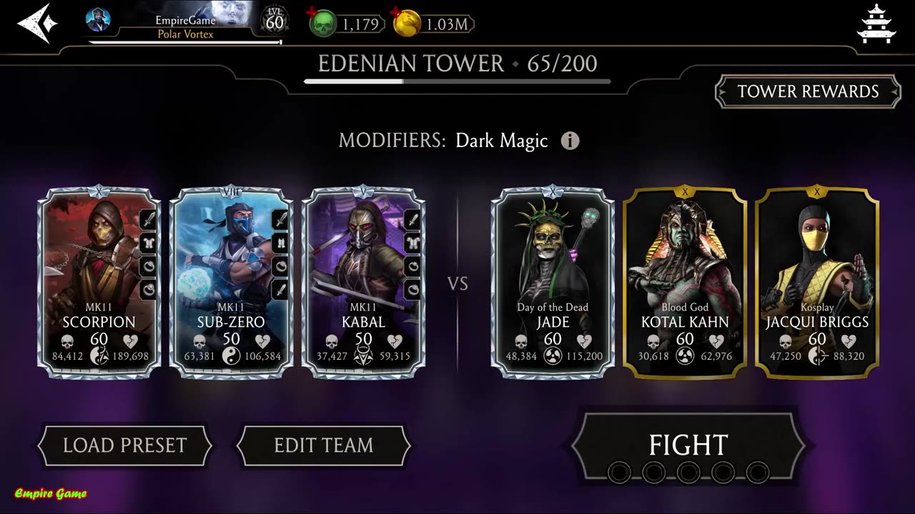 Fatal Edenian Tower Battles 65 - 69 [ Mortal Kombat ]