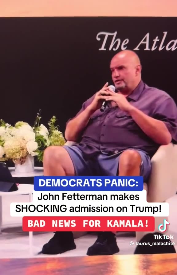 This is how bad Kamala Harris is running for president. Fetterman is voting Trump!