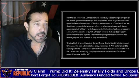 Restricted Republic - Trump Did It! Zelensky Finally Folds & Drops Bomb on Biden 11-30-24