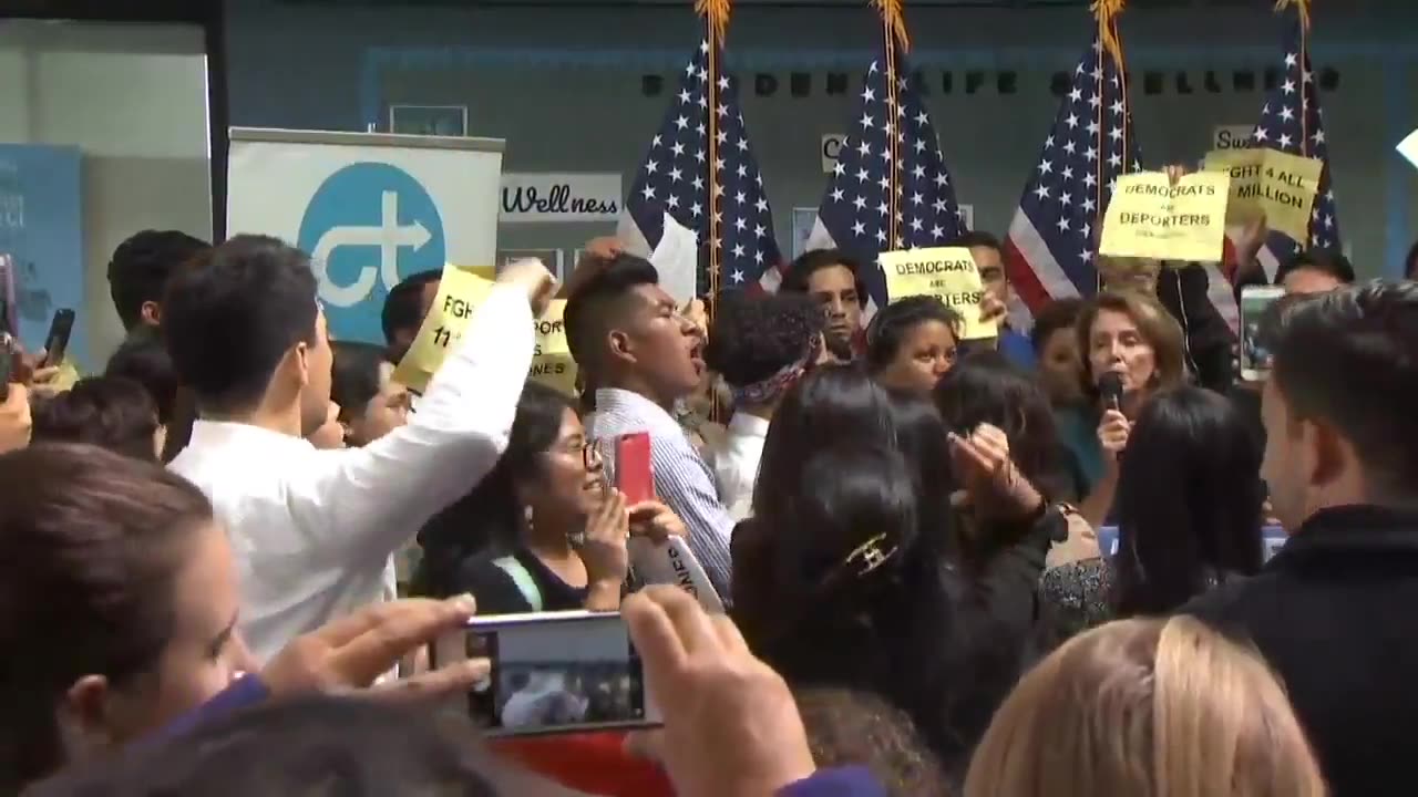You're a liar! 'Dreamers' confront Pelosi over negotiations with Trump over DACA