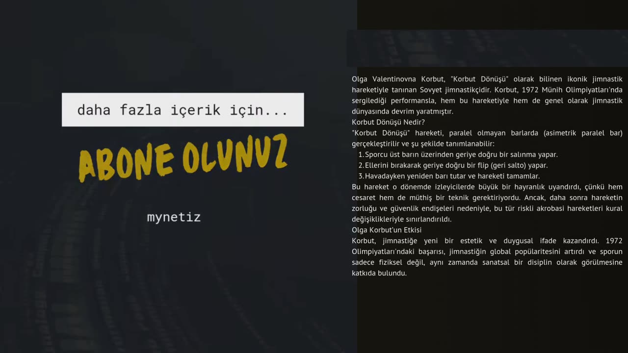 Olga Valentinovna Korbut: ‘Korbut Dönüşü’…