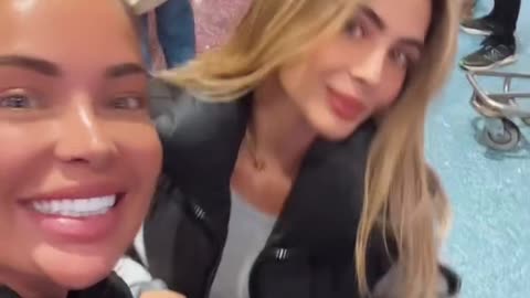 Hayley Davis in France Airport with Tru Kait 💖✨ 
