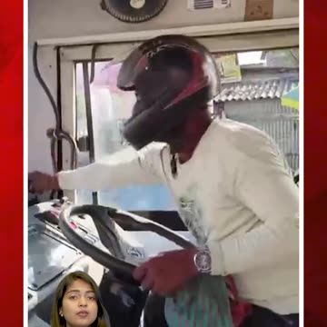 హెల్మెట్స్‌తో డ్రైవర్లు.. హాకీ స్టిక్స్‌తో పోలీసులు!| #ytshorts #viralvideo #helmet #bus | FBTV NEWS