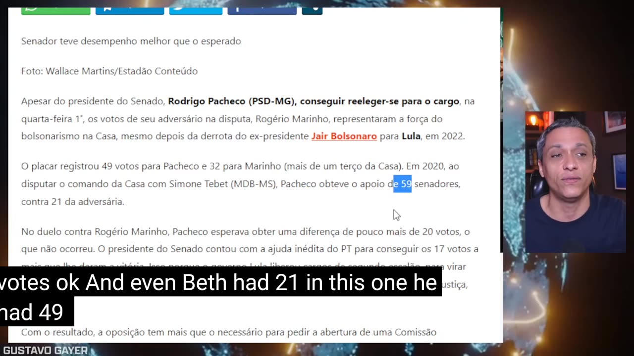 LULA weakened a lot by supporting Pacheco - We got a victory in this defeat