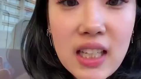 Asian Girl Complains About Grocery Prices