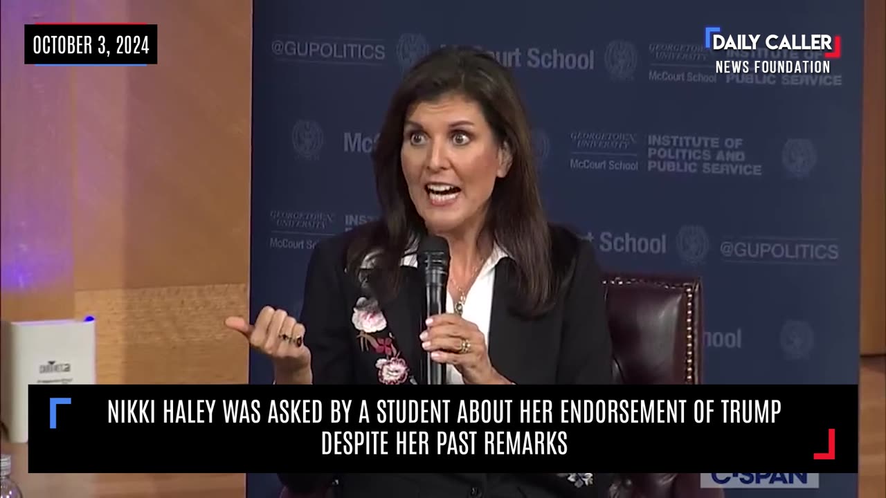 Nikki Haley Was Asked By A Student About Her Endorsement Of Trump Despite Her Past Remarks