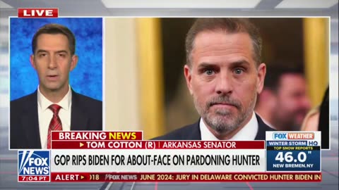 Tom Cotton Shreds Biden Over Pardon - and Points Out It Could Majorly Backfire