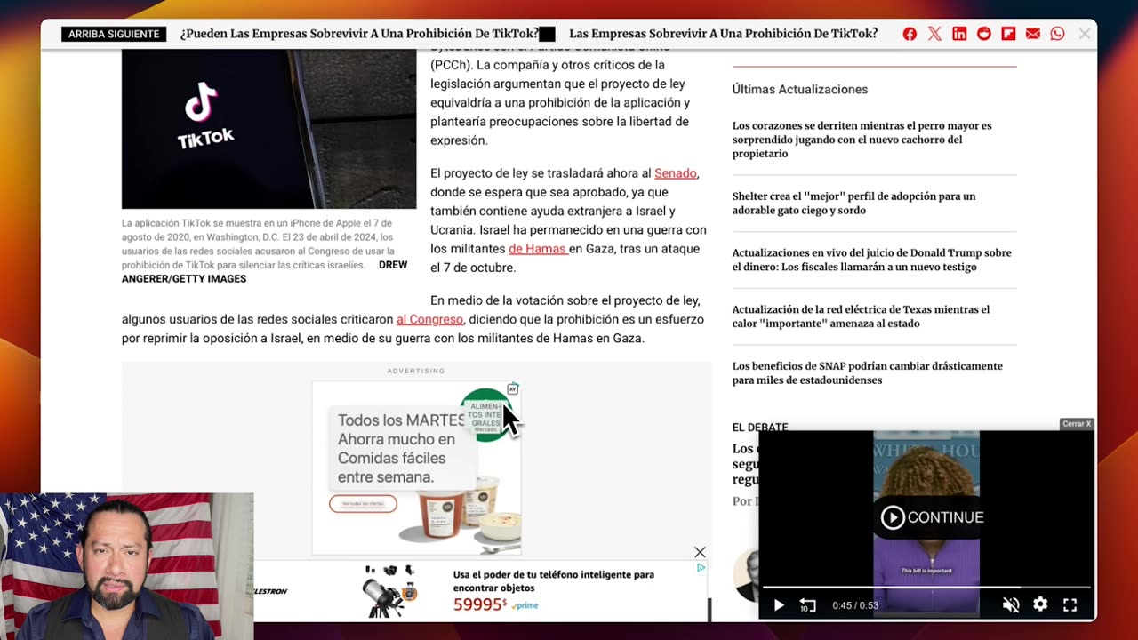 Tik Tok Influye Jovenes Políticamente y Prefieren Palestina