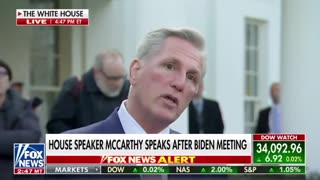 Speaker McCarthy after meeting with Biden on Debt Ceiling.