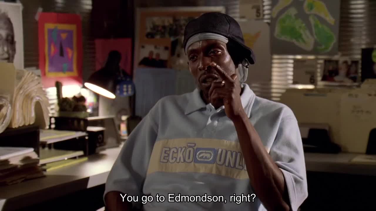 The Wire - Bunk Mooreland and Omar Talk About Lacrosse - Omar Little Clips