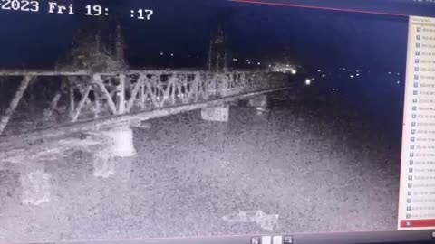 Another video of Odessa bridge hit by an underwater drone