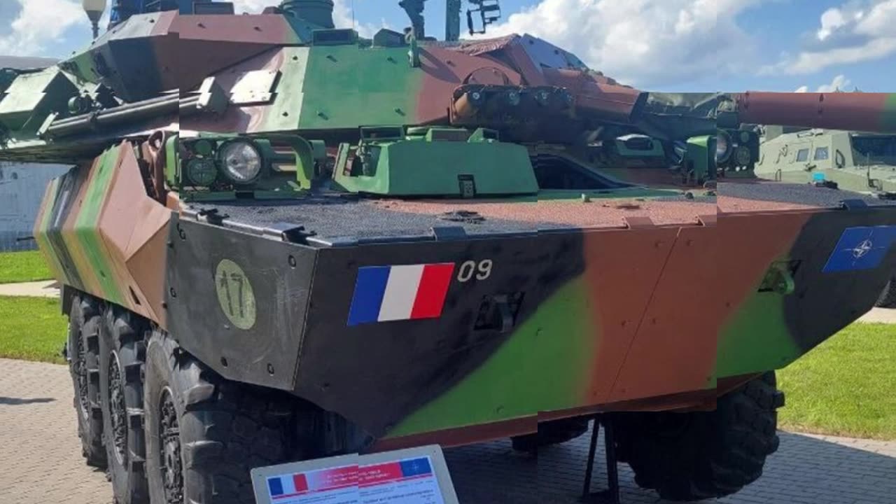 An exhibition in Crimea of NATO army vehicles captured by Russia