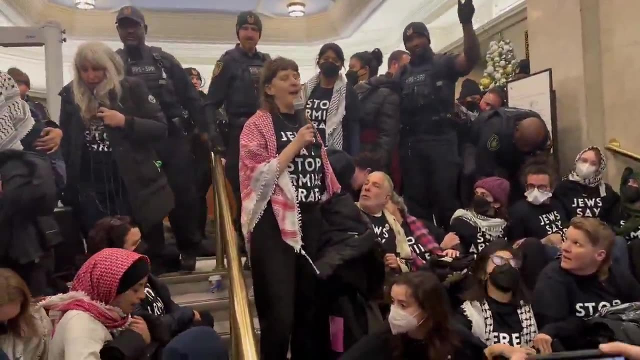 Hamas supporters have taken over and are occupying the Parliamentary Building in Ottawa.