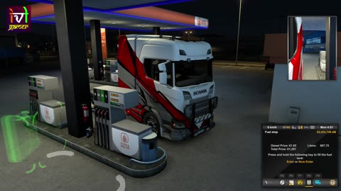 Gas Refuelling Into Scania Truck - #refueling #ets2 #scaniatrucks #eurotrucksimulator2