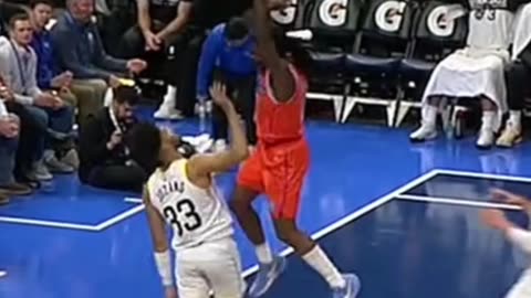 "Witness the insanity! NBA players turn up the heat with a jaw-dropping wild play!" 