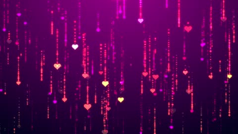 Heart Love Romantic Valentine Background Loop Animation Motion Graphic Screensaver