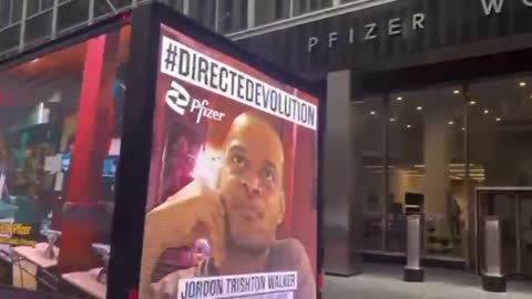 Project Veritas rented an LED truck and parked it outside of Pfizer world headquarters